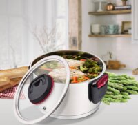 Maestro MR-3530-22 Lábas Üveg fedővel 22cm / 4,2L - Inox