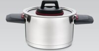 Maestro MR-3530-22 Lábas Üveg fedővel 22cm / 4,2L - Inox
