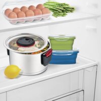 Maestro MR-3530-22 Lábas Üveg fedővel 22cm / 4,2L - Inox