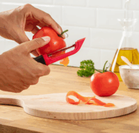 Tefal K2074014 Ingenio Dupla fogazott Kézi Hámozó - Piros