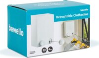 Bewello BW3017 Kihúzható fali ruhaszárító kötél 4,2m - Fehér