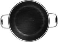 Kohersen 71104 Black Cube Lábas Üveg fedővel 24cm / 4.9L - Ezüst