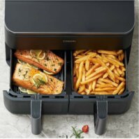 Cosori CAF-R901-AEU AirFryer Forrólevegős sütő 2 rekeszes 8L 1750 Watt - Fekete