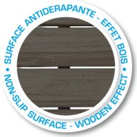 Smoby 6 darabos műanyag Padlóelem készlet Kerti házakhoz 45 x 45cm - Barna