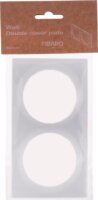 Fibaro FG-WX-PP-0003 2 részes Fali Konnektor keret - Fehér