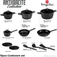Berlinger Haus BH/8141 Kovácsolt Alumínium Edénykészlet - Antracit (15 részes)