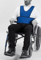 Timago 2-ponton rögzíthető biztonsági mellény kerekesszékbe M - Kék