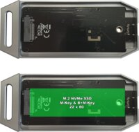 LC Power LC-M2-C-USB4 M.2 NVMe 3x2 Type-C 4,0 Külső SSD ház - Szürke
