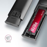 Axagon EEM2-GTS2 M.2 NVMe/SATA USB-C 3.2 Gen 2 külső SSD ház - Szürke