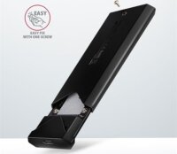 Axagon EEM2-UB2 M.2 NVMe USB-C 3.2 Gen 2 külső SSD ház - Fekete