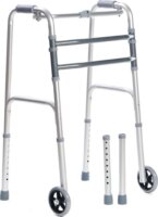 Qmed Viteacare összecsukható 2 Kerekes Járókeret Max 110kg - Ezüst