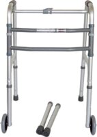 Qmed Viteacare összecsukható 2 Kerekes Járókeret Max 110kg - Ezüst