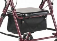 Qmed Meyra Állítható magasságú Rollátor Ülő funkcióval Max 120kg - Piros