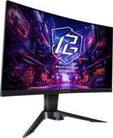 ASROCK 27" PG27QRT2A 16:9 QHD VA Ívelt Gaming Monitor - Fekete