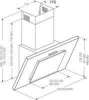 Akpo WK-4 Nero 2.0 50 Kürtős Páraelszívó Szagelszívó - Szürke / Fekete