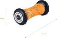 Qmed Rehabilitációs SMR Masszázs henger - Fekete/Narancs (17 x 7 cm)