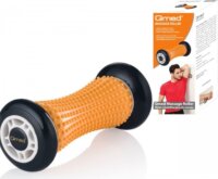 Qmed Rehabilitációs SMR Masszázs henger - Fekete/Narancs (17 x 7 cm)