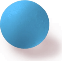 Qmed Gél rehabilitációs Kézi edzőlabda 5cm - Kék