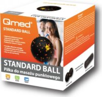 Qmed Standars Spot SMR masszázslabda - Fekete (8 cm)