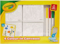 Crayola Vászonkép tengeri mintákkal, színezőfilccel