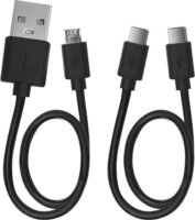 Emos B0531B BETAQ Powerbank 2 x USB-A + Type-C + MicroUSB / 10000mAh 22,5W - Fekete