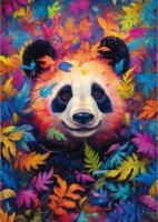 Schmidt Spiele Panda medve a szivárványerdőben 1000 darabos puzzle