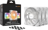 Be Quiet! BL125 Light Wings LX 120mm ARGB LED PWM Rendszerhűtő ventilátor 3db - Fehér