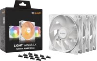 Be Quiet! BL122 Light Wings LX 120mm ARGB LED PWM Rendszerhűtő ventilátor 3db - Fehér