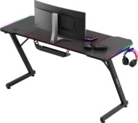 Huzaro Hero 3.3 RGB Gamer asztal 140 x 58 x 74 cm - Fekete