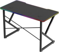 Huzaro Hero 1.7 RGB Gamer asztal 120 x 60 x 75 cm - Fekete