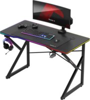 Huzaro Hero 1.7 RGB Gamer asztal 120 x 60 x 75 cm - Fekete