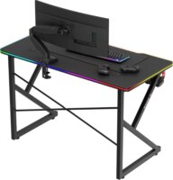 Huzaro Hero 1.7 RGB Gamer asztal 120 x 60 x 75 cm - Fekete