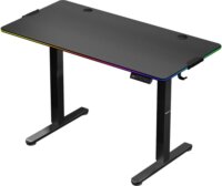 Huzaro Hero 8.2 RGB Elektromosan állítható Gamer asztal 120 x 60 x 72-118 cm - Fekete