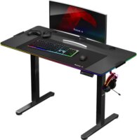 Huzaro Hero 8.2 RGB Elektromosan állítható Gamer asztal 120 x 60 x 72-118 cm - Fekete