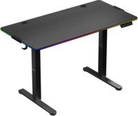 Huzaro Hero 8.2 RGB Elektromosan állítható Gamer asztal 120 x 60 x 72-118 cm - Fekete