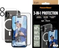 PanzerGlass 3in1 Protection Apple iPhone 16 Telefon tok készlet - Átlátszó