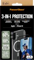 PanzerGlass 3in1 Protection Apple iPhone 16 Telefon tok készlet - Átlátszó
