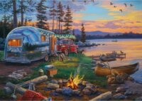 Schmidt Spiele Darrell Bush Kemping idill a tónál 1000 darabos puzzle