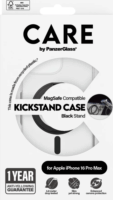 PanzerGlass Care Feature Kickstand Apple iPhone 16 Pro Max Magsafe tok - Átlátszó / Fekete