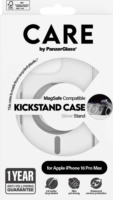 PanzerGlass Care Feature Kickstand Apple iPhone 16 Pro Max Magsafe tok - Átlátszó / Ezüst