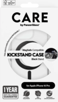 PanzerGlass Care Feature Kickstand Apple iPhone 16 Pro Magsafe tok - Átlátszó / Fekete