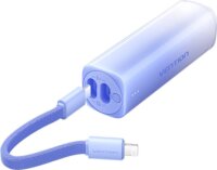 Vention FHWL0 Powerbank kábellel USB Type-C + Lightning / 5000mAh 20W - Kék