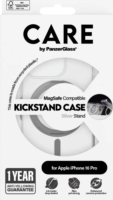 PanzerGlass Care Feature Kickstand Apple iPhone 16 Pro Magsafe tok - Átlátszó / Ezüst
