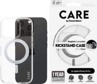PanzerGlass Care Feature Kickstand Apple iPhone 16 Pro Magsafe tok - Átlátszó / Ezüst