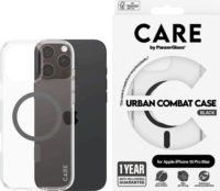 PanzerGlass Care Flagship Colors Apple iPhone 16 Pro Max Magsafe tok - Átlátszó / Fekete