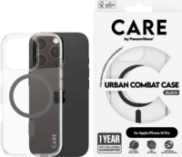 PanzerGlass Care Flagship Colors Apple iPhone 16 Pro Magsafe tok - Átlátszó / Fekete