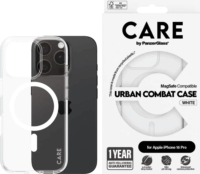 PanzerGlass Care Flagship Colors Apple iPhone 16 Pro Magsafe tok - Átlátszó / Fehér