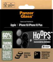 PanzerGlass Hoops Apple iPhone 16 / 16 Plus kameravédő üveg - Fekete