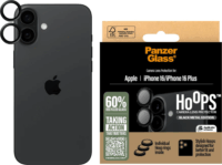PanzerGlass Hoops Apple iPhone 16 / 16 Plus kameravédő üveg - Fekete
