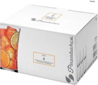 Pasabahce V-Block Long Drink 300ml Koktélos üveg pohár szett 6 darabos